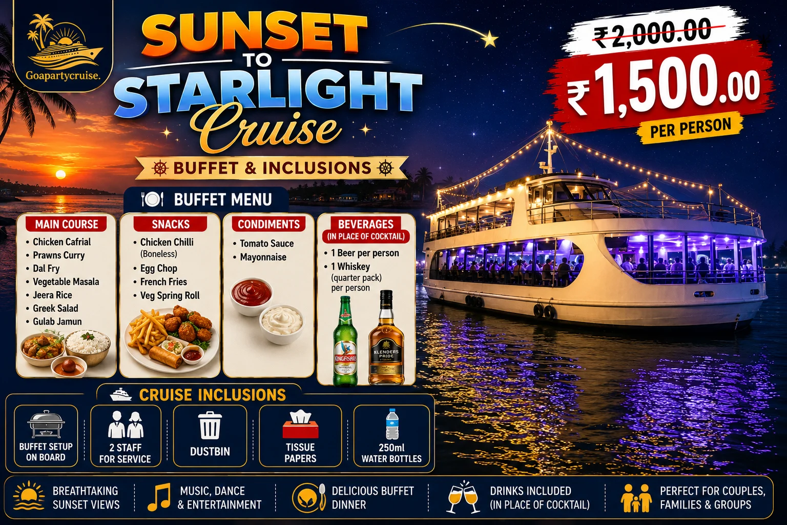 Sunset to Starlight Cruise