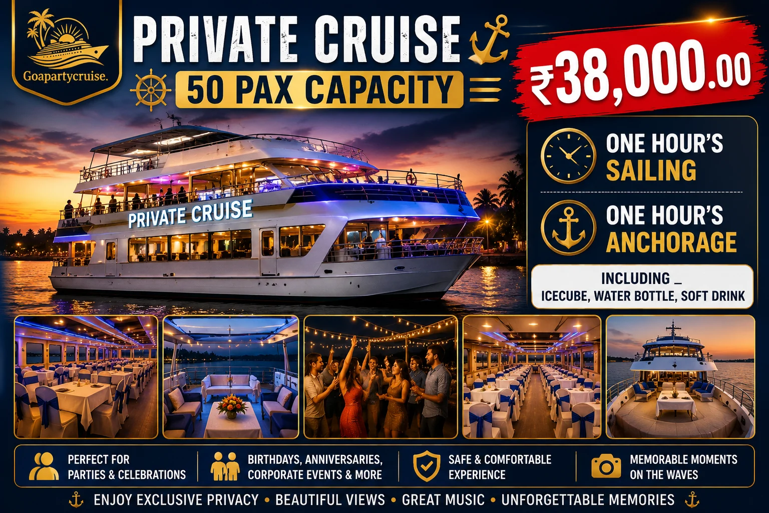 Private Cruise 50 PAX Capacity