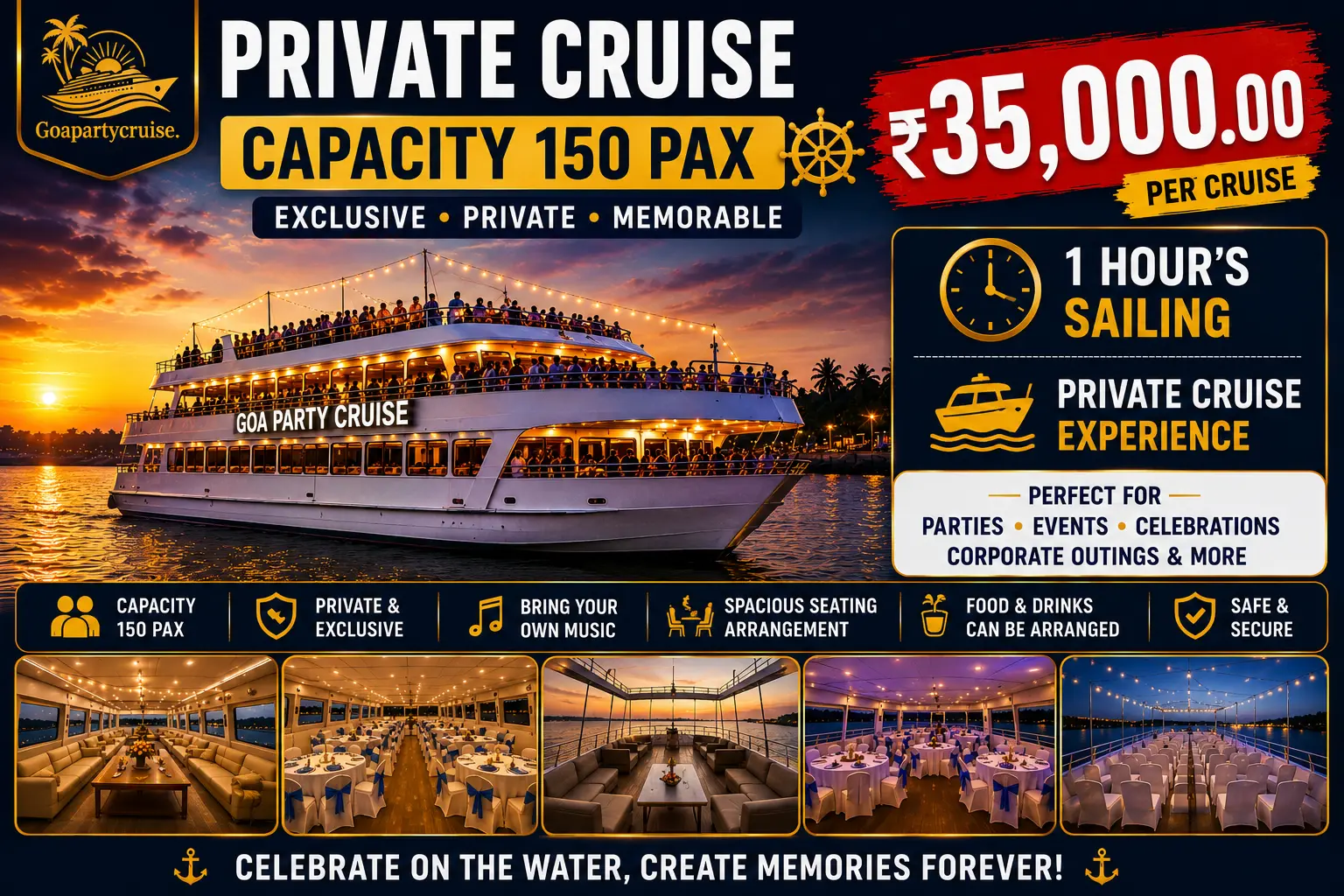 Private Cruise 150 PAX Capacity